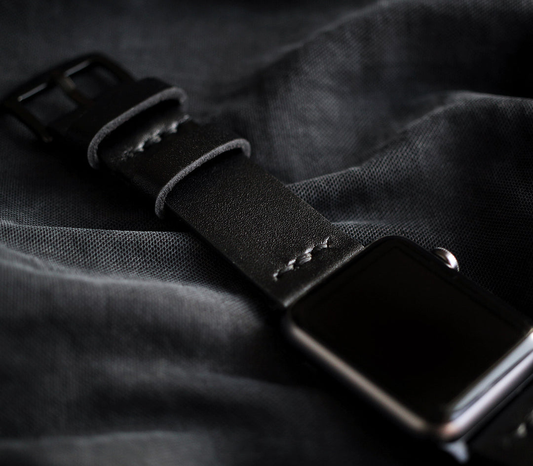 Apple Watch Leather Band - Black