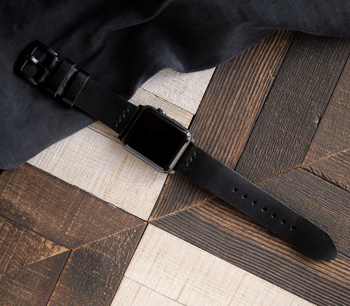 Apple Watch Leather Band - Black