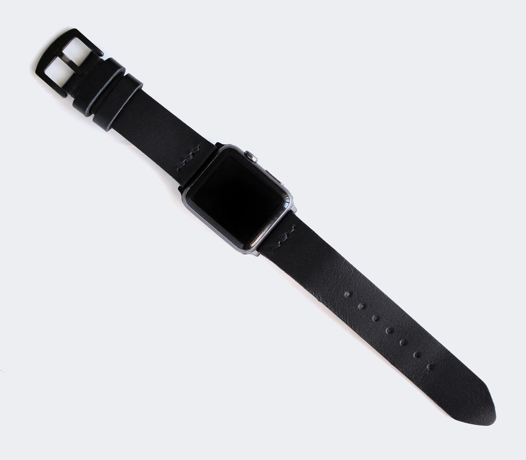 Apple Watch Leather Band - Black