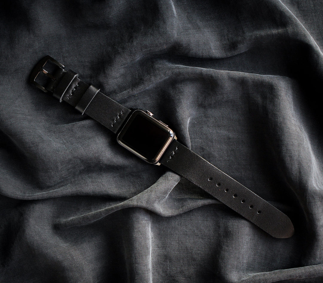 Apple Watch Leather Band - Black