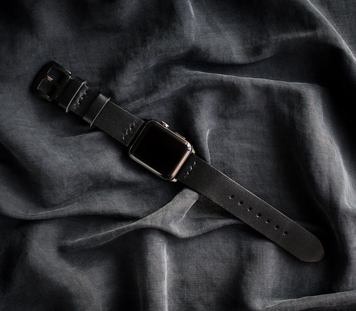 Apple Watch Leather Band - Black