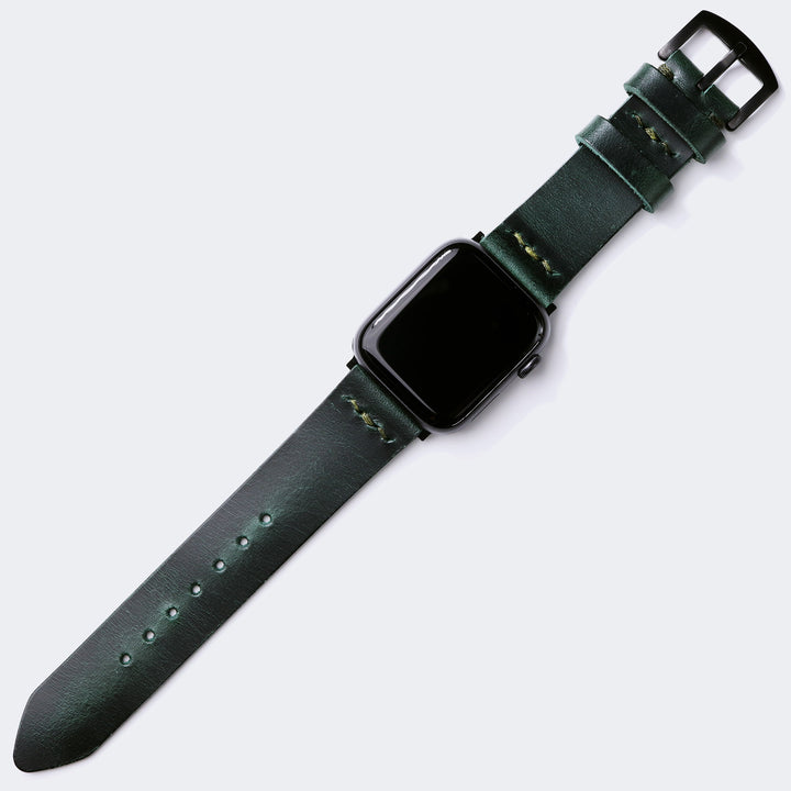 Apple Watch Leather Band - Forest Green