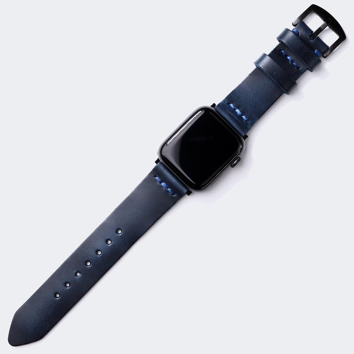Apple Watch Leather Band - Indigo Blue Default Title 