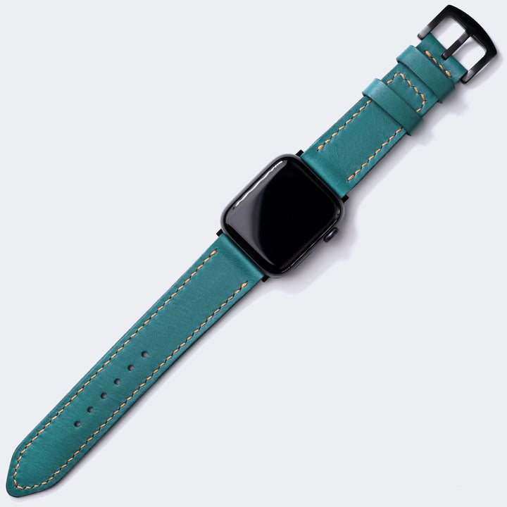 VegTan Leather Apple Watch Strap - Teal Default Title 