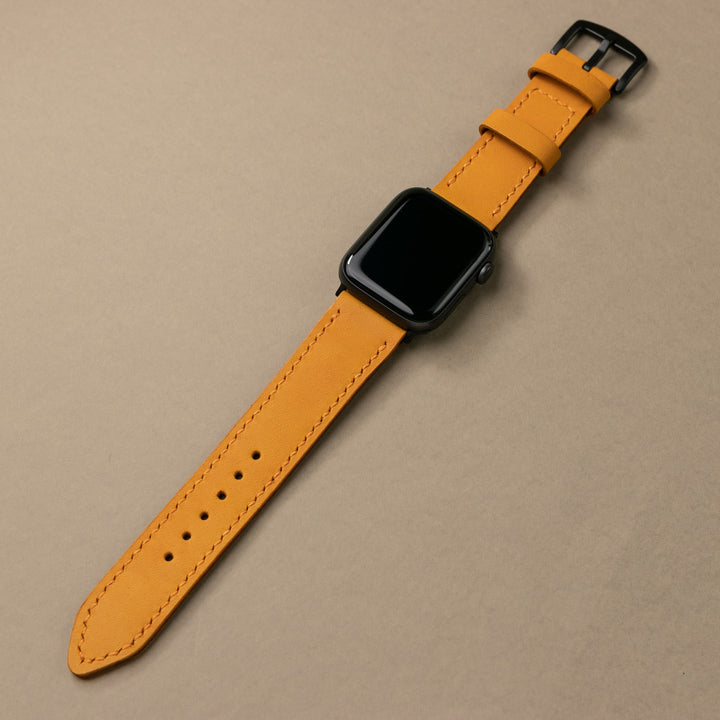 VegTan Leather Apple Watch Strap - Sunflower