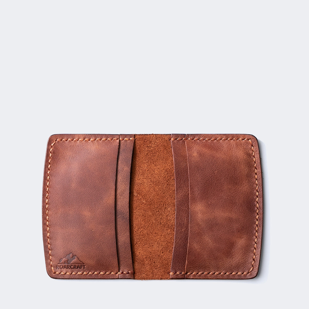 Leather Card Holder Wallet - Etenna Tobacco #MWS Options 1