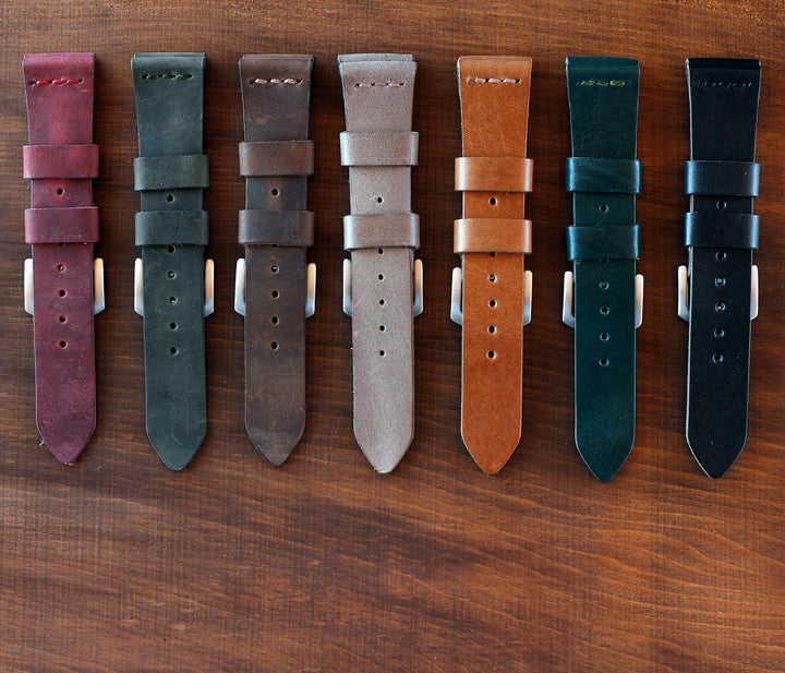 Leather Watch Strap - Black