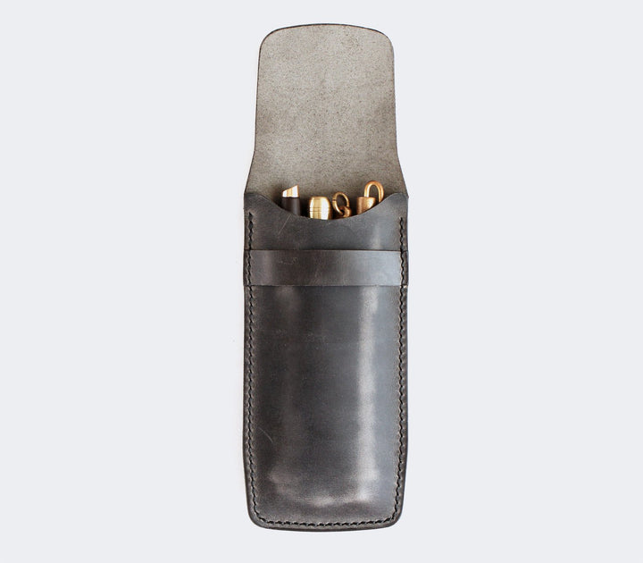 Flap Covered Pen Holder - Kibele Gray
