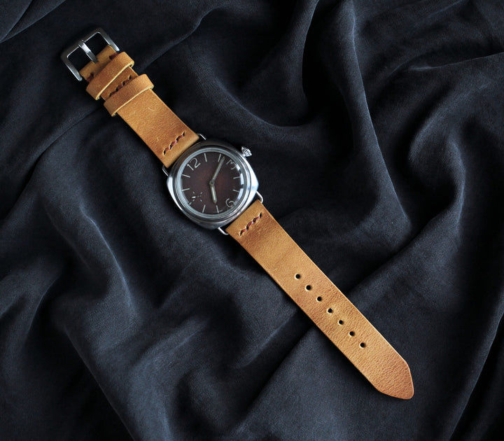 Leather Watch Strap - Mustard