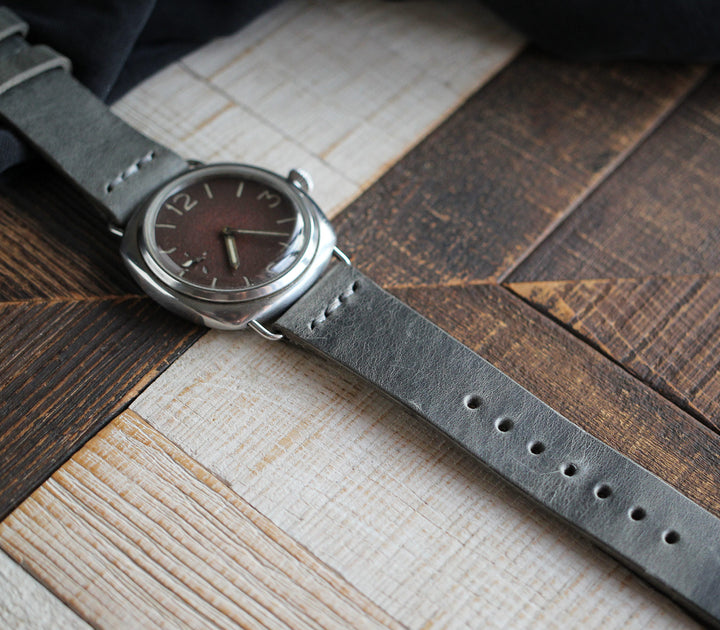 Leather Watch Strap - Antique Gray