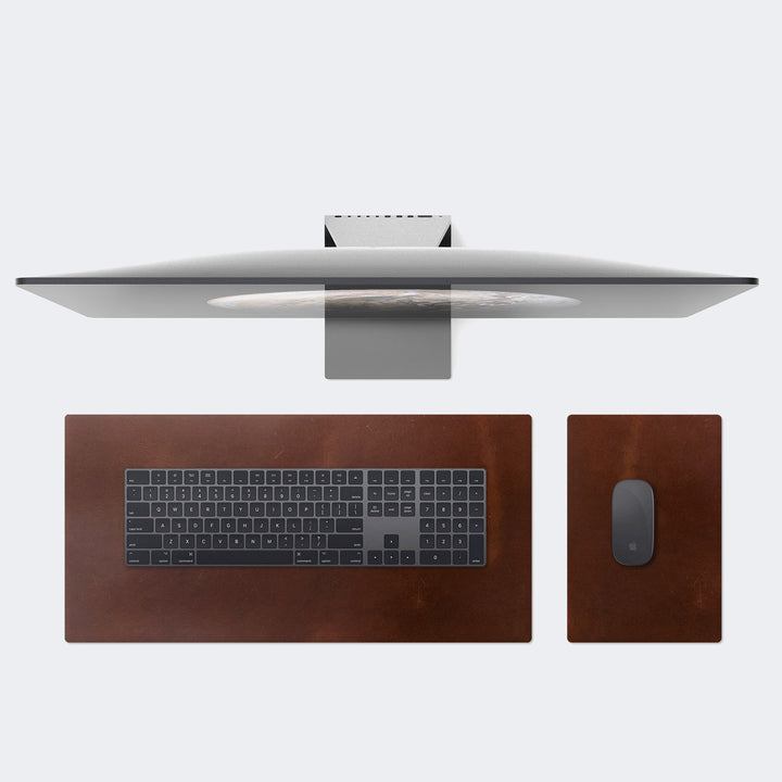 Leather Desk Pad - Blotter Brown