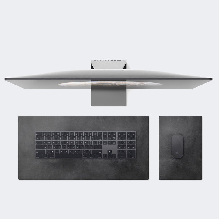Leather Desk Pad - Blotter Gray