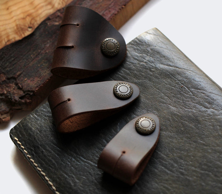 Leather Cable Organizer - Set of 3