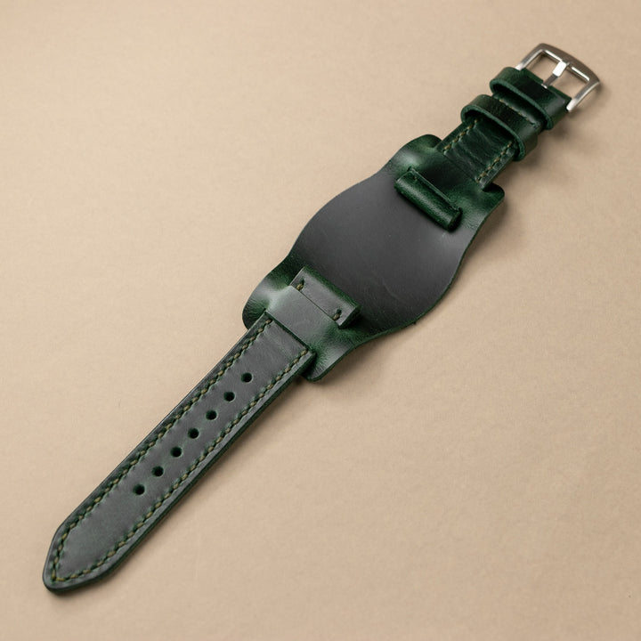 Custom Made Bund Strap - Forest Green