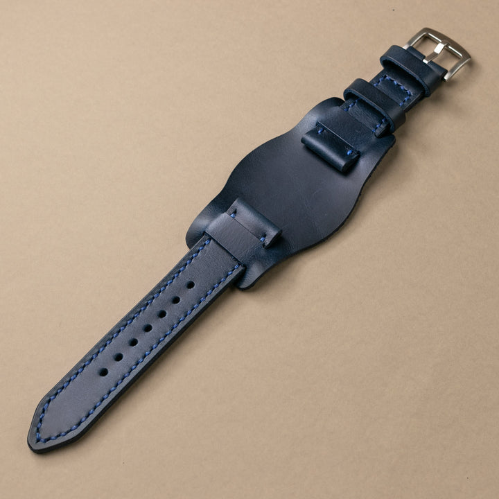Custom Made Bund Strap - Indigo Blue