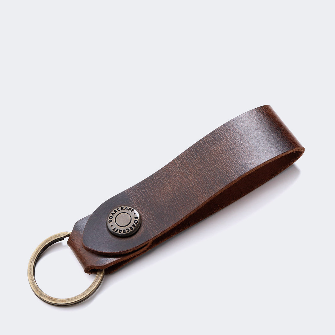 Leather Key Fob Brown