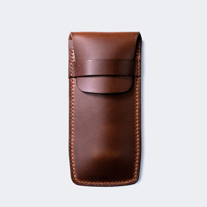 Flap Covered Pen Holder - Kibele Brown