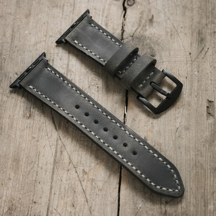 Custom Made Apple Watch Strap - Antique Gray