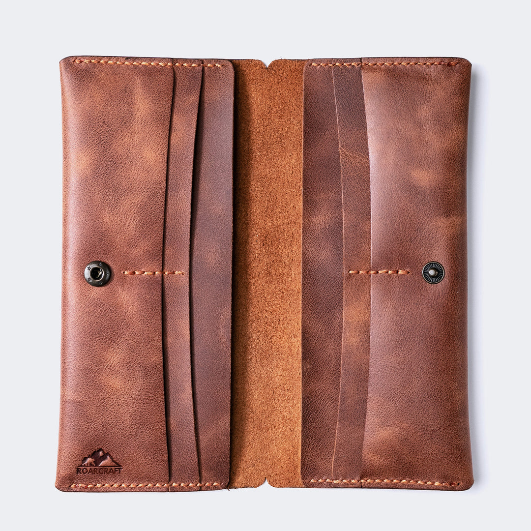 Double Phone Long Wallet Tobacco