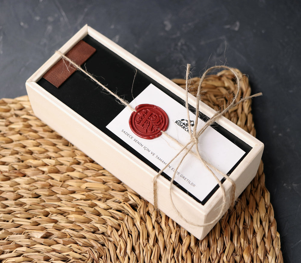 Wax Sealed Wooden Gift Box - Long Box