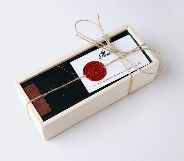 Wax Sealed Wooden Gift Box - Long Box