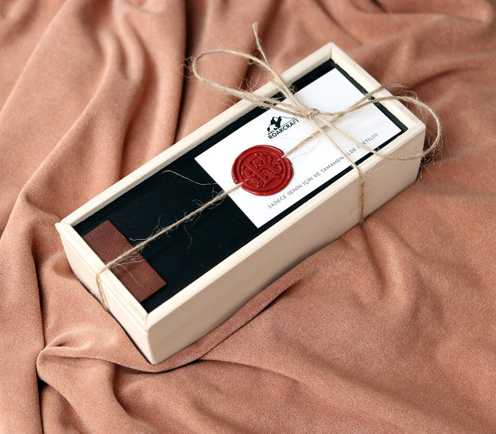 Wax Sealed Wooden Gift Box - Long Box