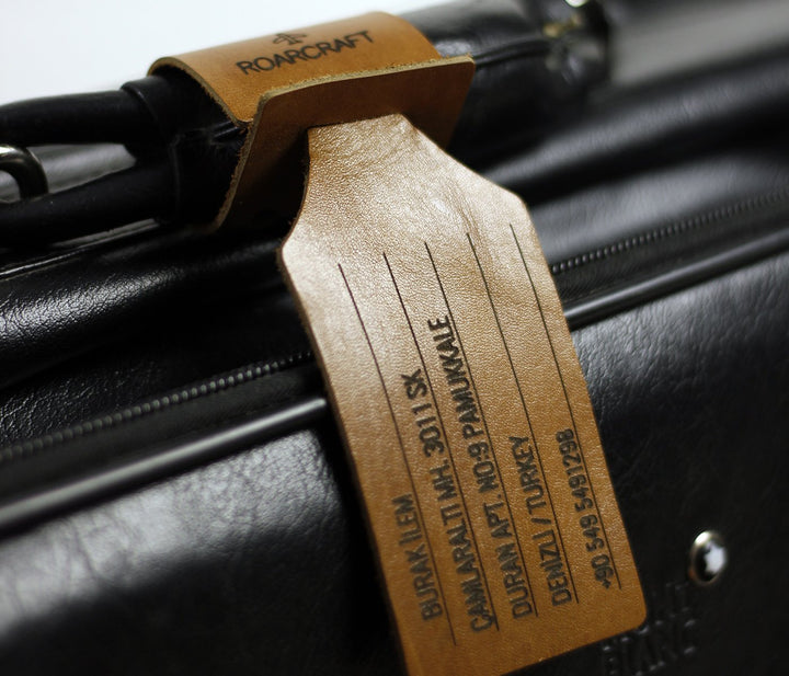 Leather Travel Tag - Personalized