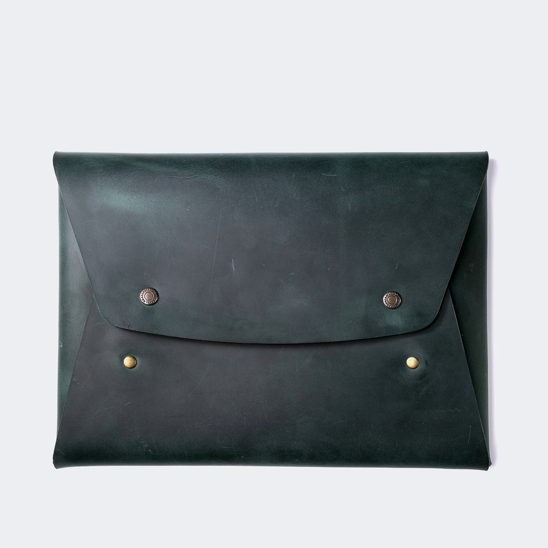 Leather iPad Case Green 