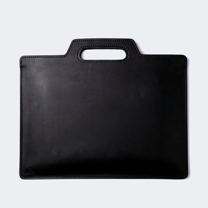 Flat Design Leather Portfolio Black