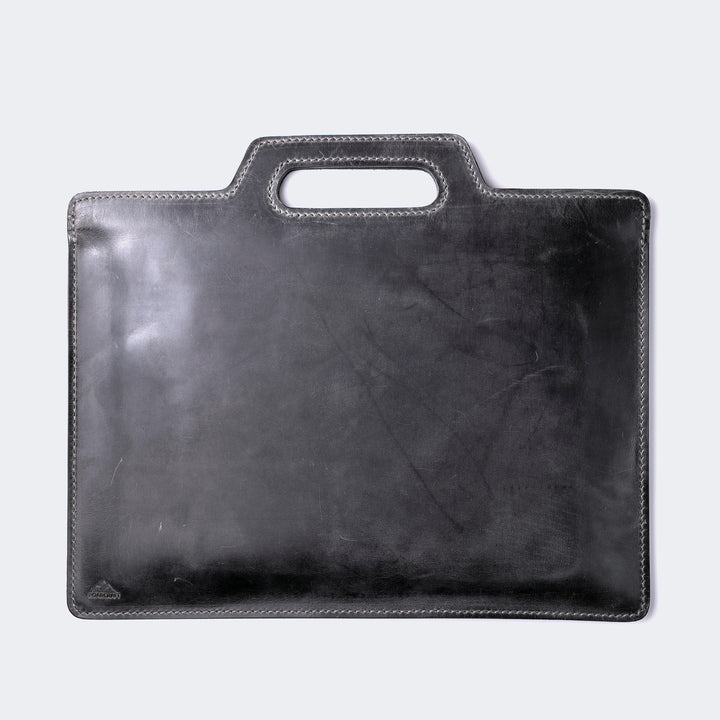Flat Design Leather Portfolio Gray