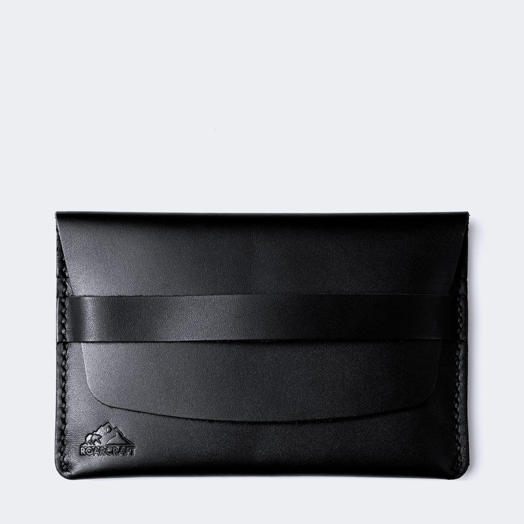 Leather Travel Wallet - Zeugma Black
