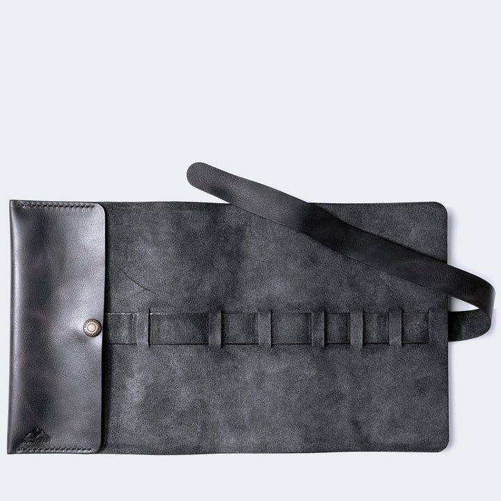 Roll Up Pen Case - Perge Coal