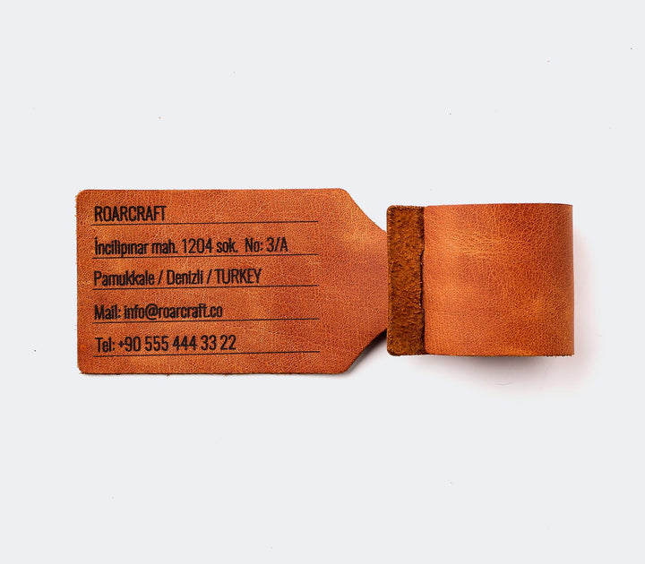 Leather Travel Tag - Personalized 1 tag