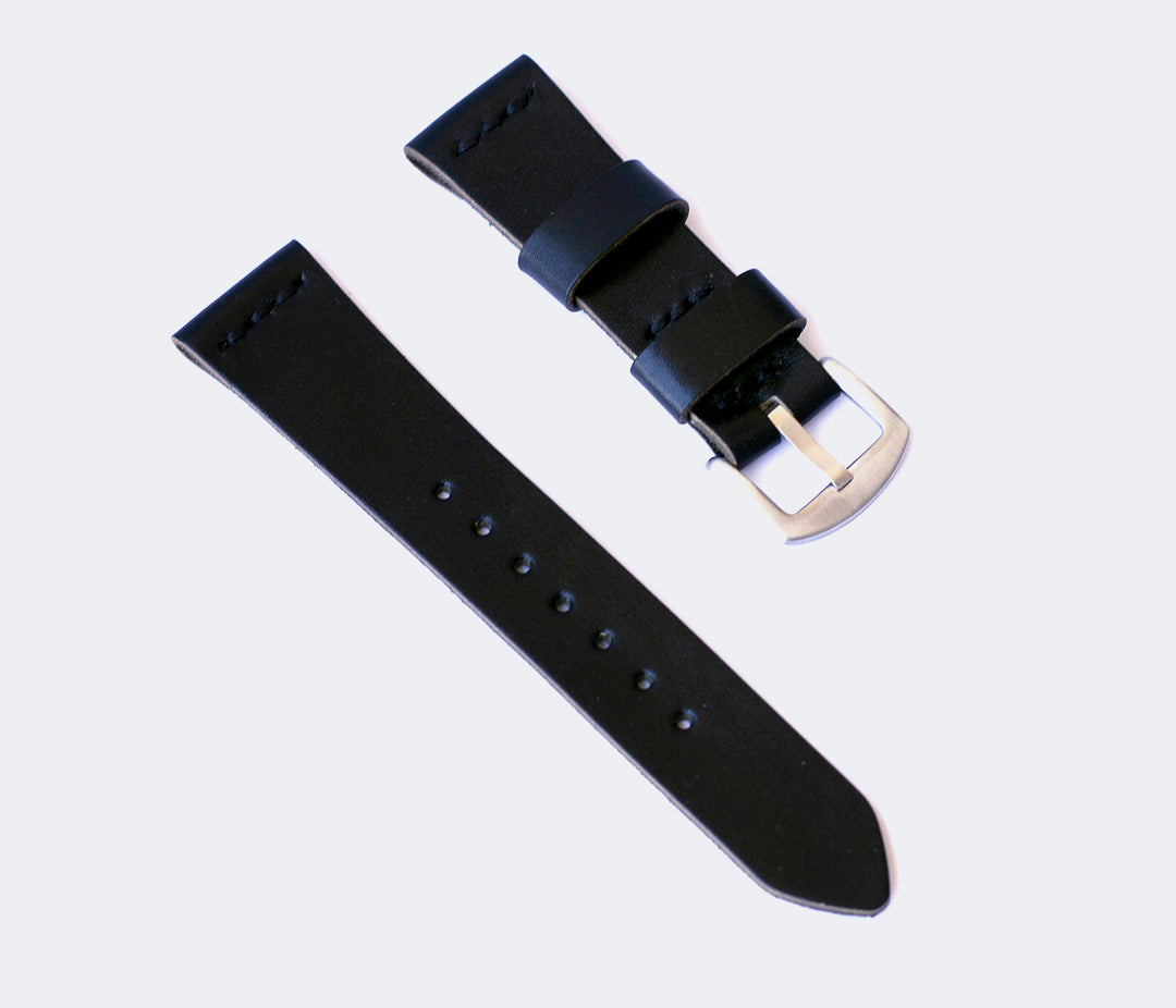Leather Watch Strap - Black