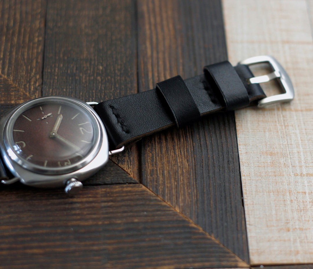 Leather Watch Strap - Black