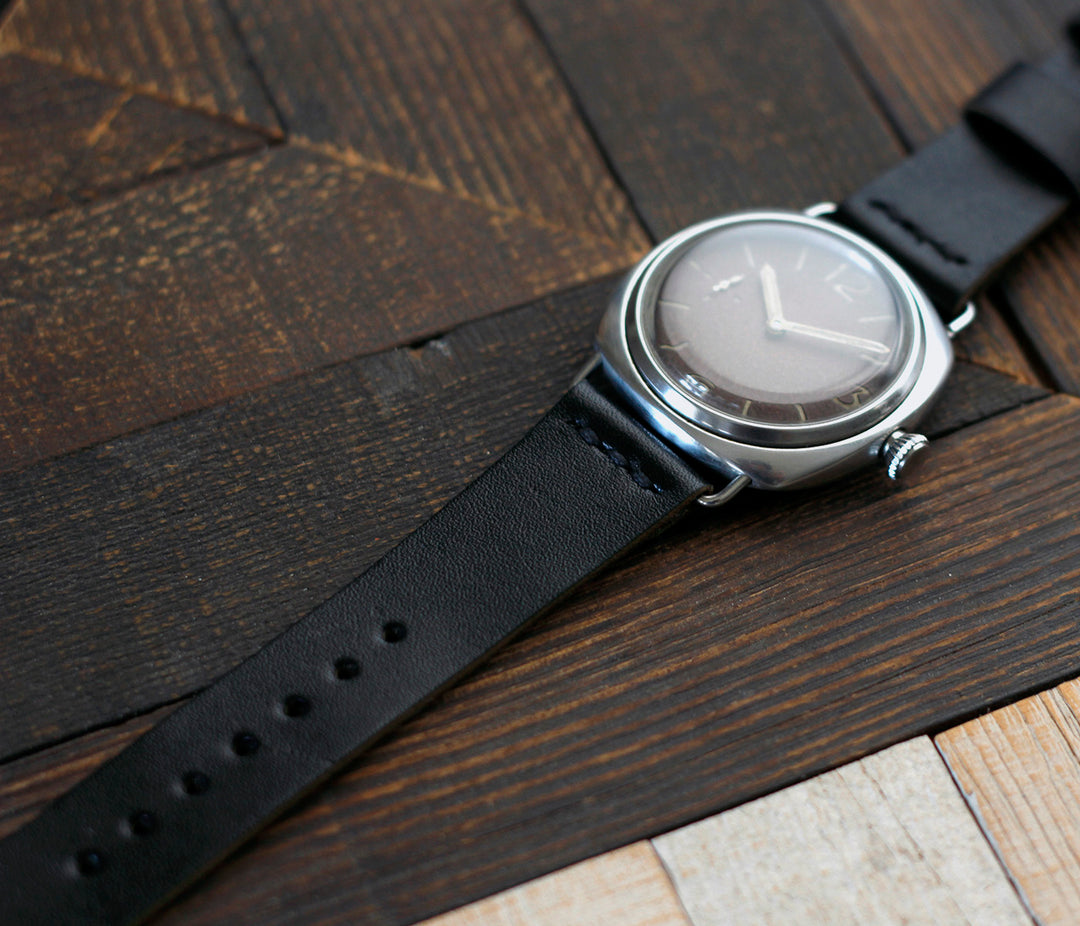 Leather Watch Strap - Black