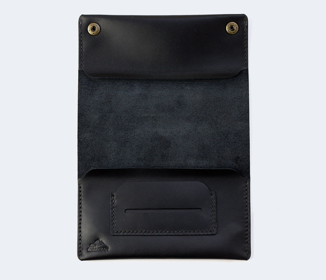 Leather Tobacco Pouch Black 