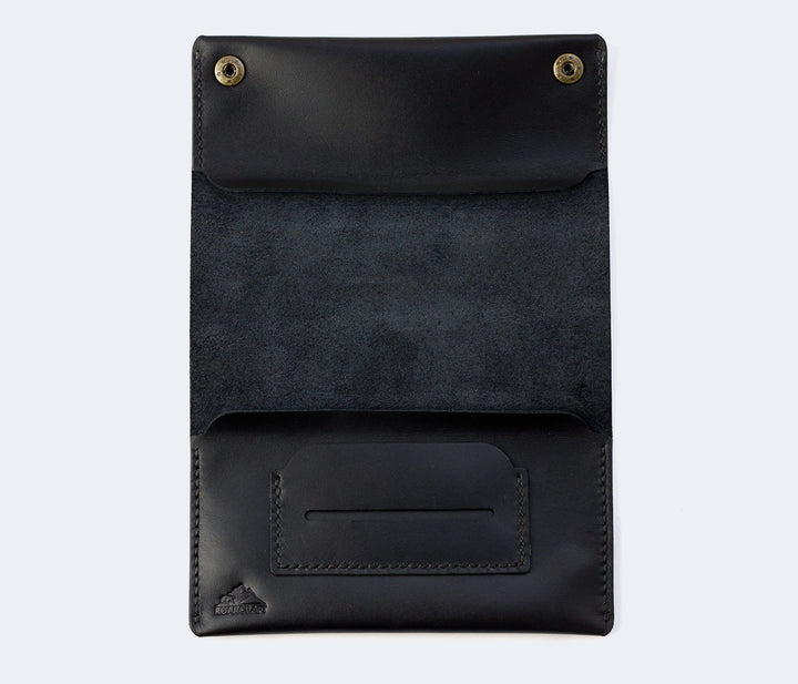 Leather Tobacco Pouch Black 