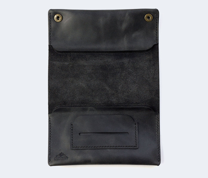 Leather Tobacco Pouch Coal