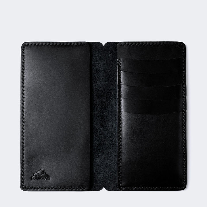 iPhone Leather Wallet Case - Tripolis Black