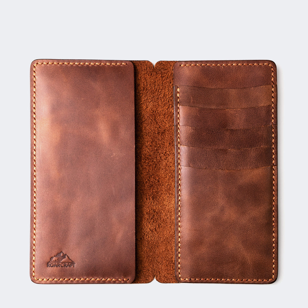 iPhone Leather Wallet Case - Tripolis Tobacco