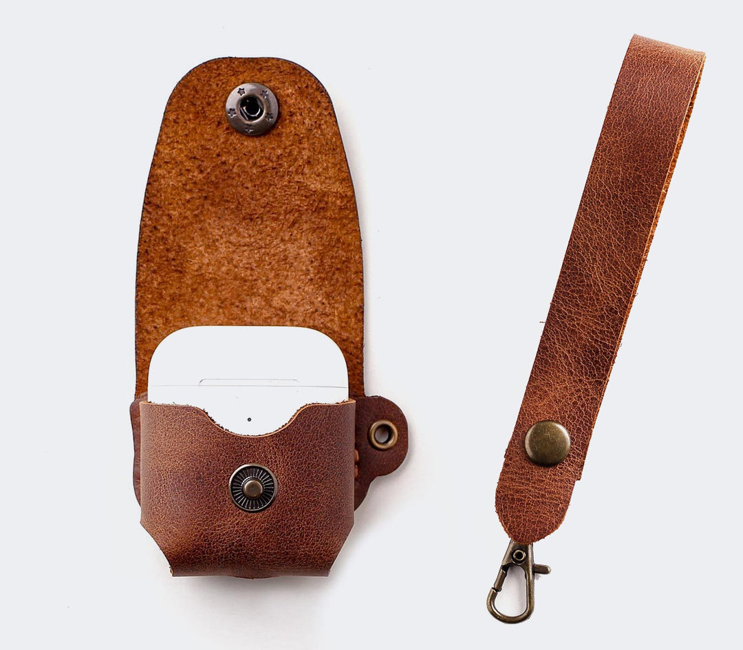 Airpods Leather Case Tobacco