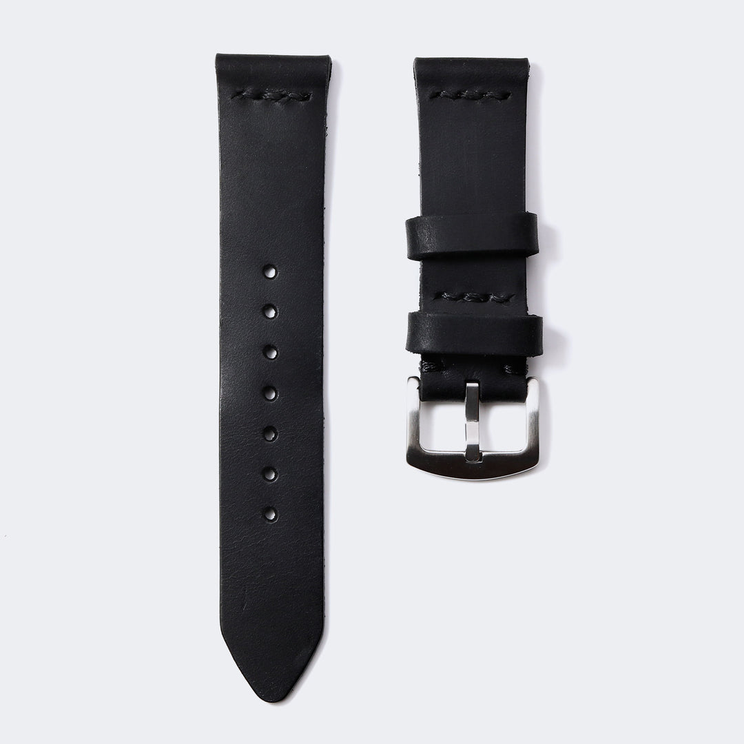 Leather Watch Strap - Black Default Title #MWS Options 1