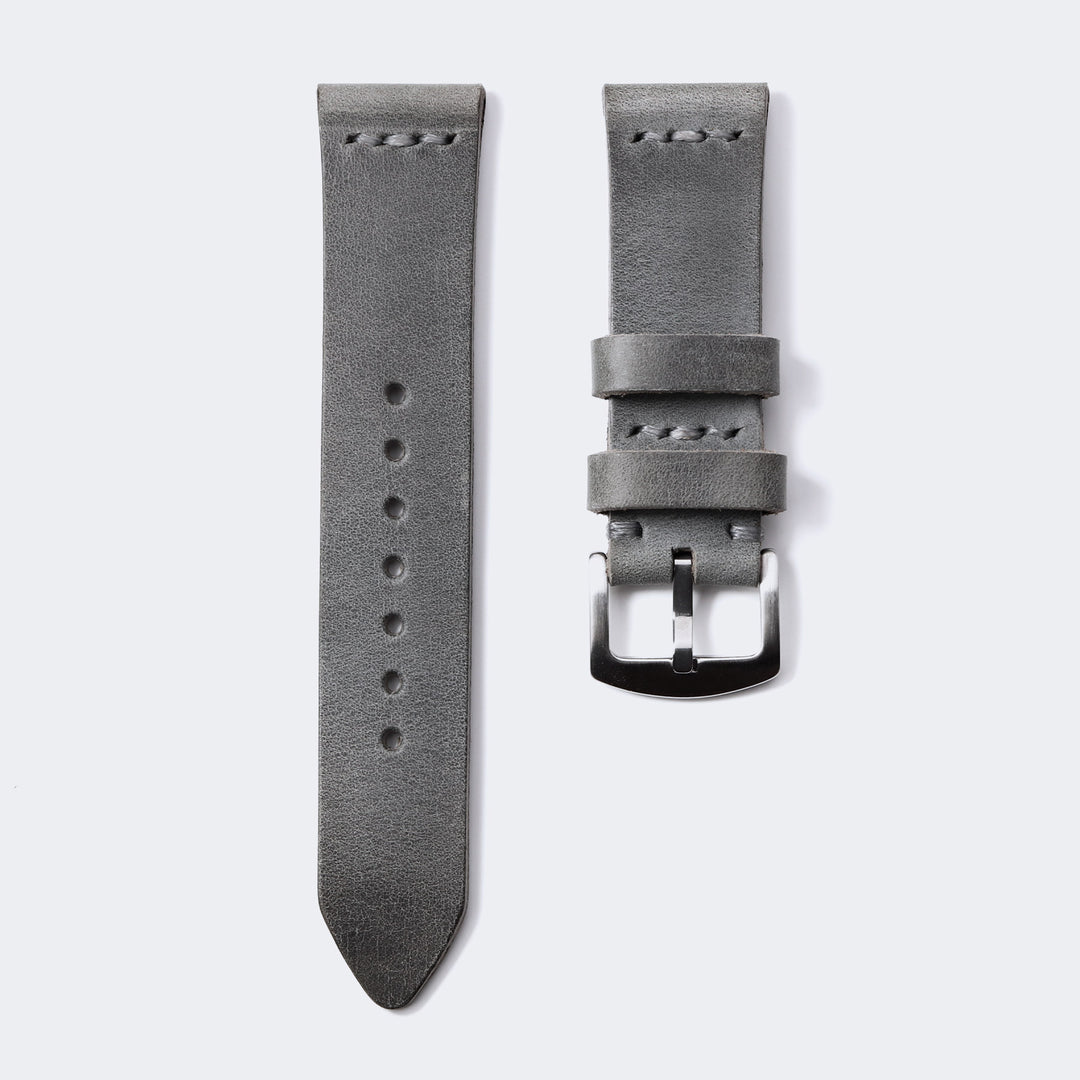Leather Watch Strap - Antique Gray Default Title #MWS Options 1