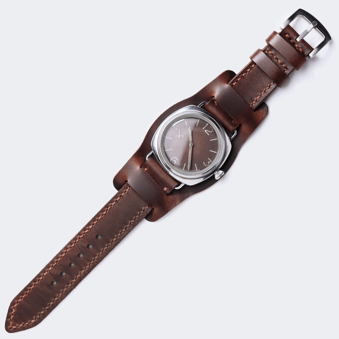 Custom Made Bund Strap - Antique Brown