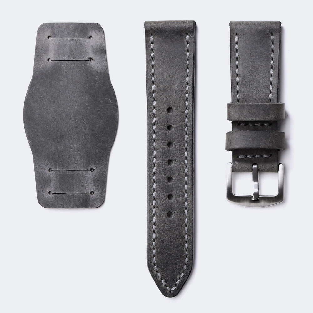 Custom Made Bund Strap - Antique Gray