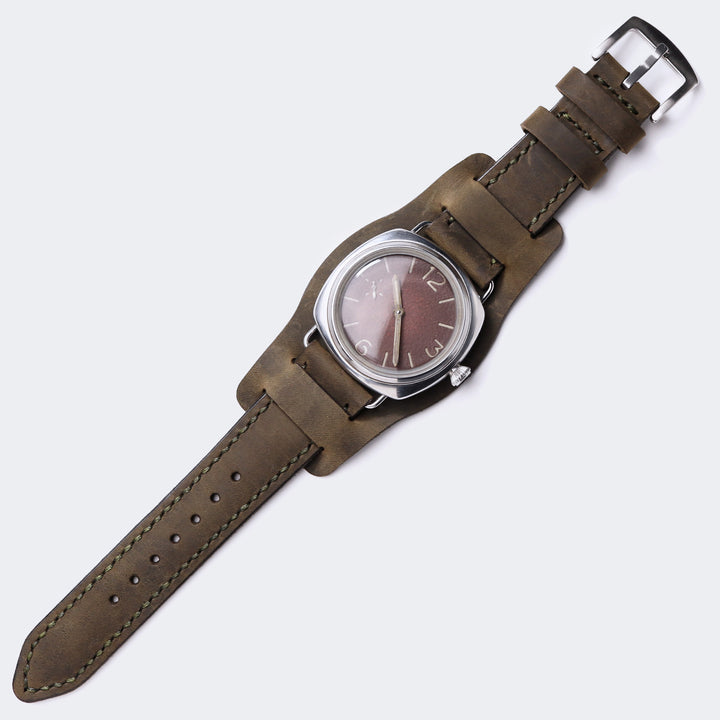 Custom Made Bund Strap - Olive Green