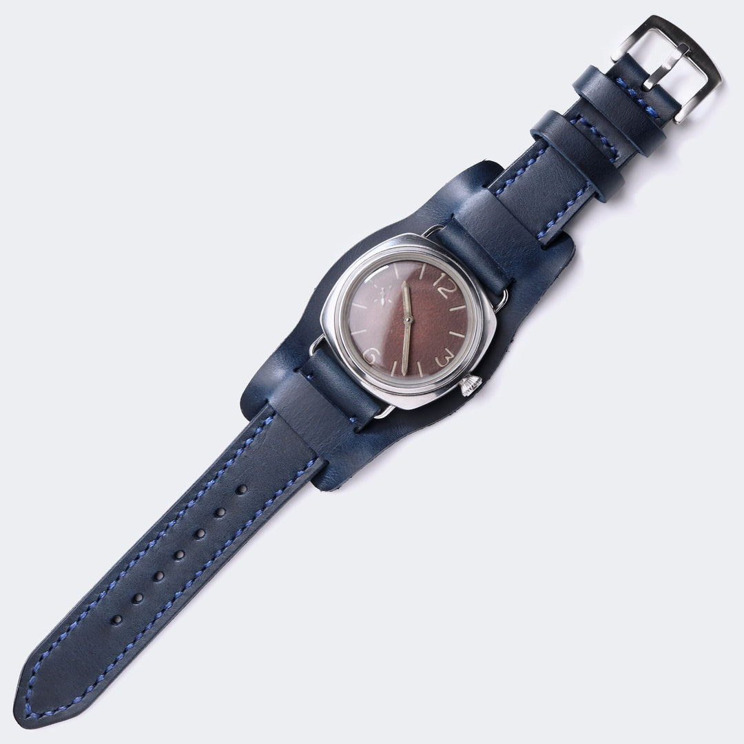 Custom Made Bund Strap - Indigo Blue