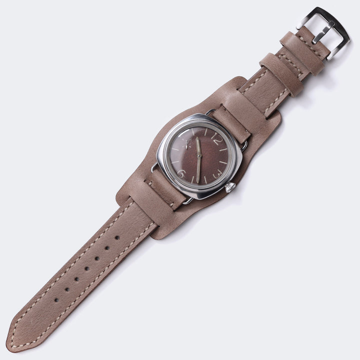 Custom Made Bund Strap - Dark Beige