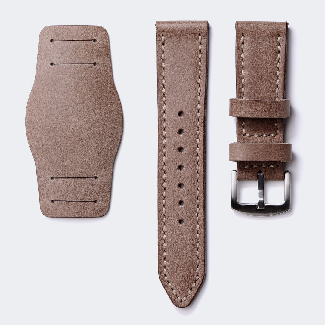 Custom Made Bund Strap - Dark Beige